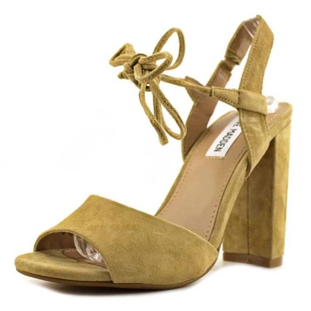 Steve Madden Peep Toe Suede Slingback Heel